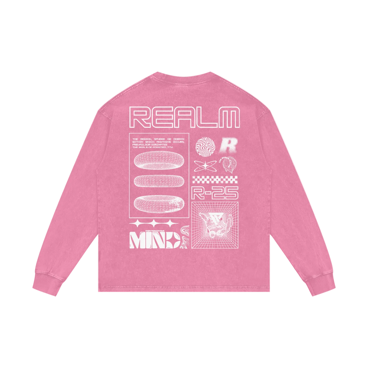R-25 Oversized Graphic Long Sleeve