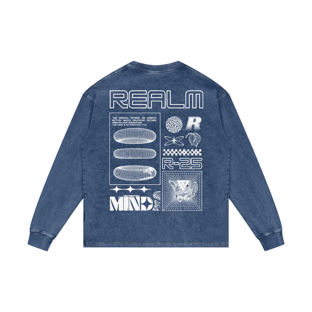 R-25 Oversized Graphic Long Sleeve