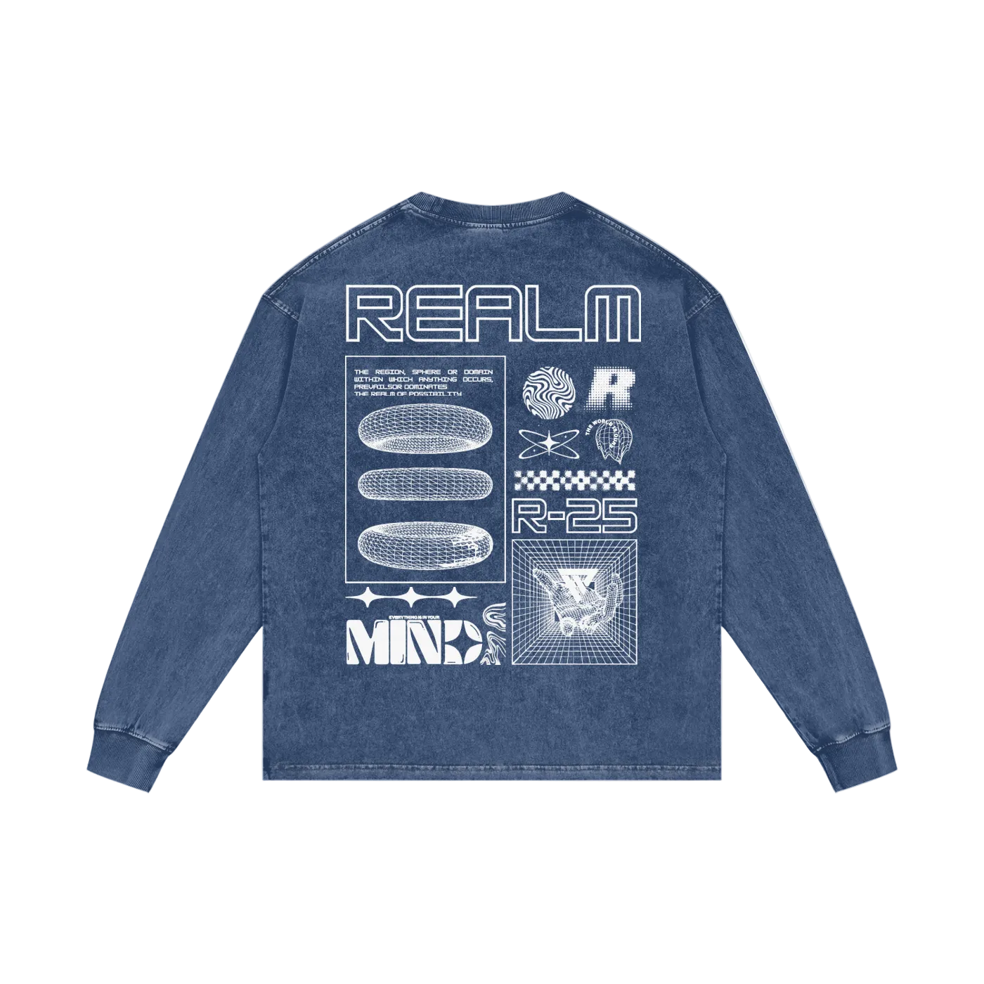 R-25 Oversized Graphic Long Sleeve