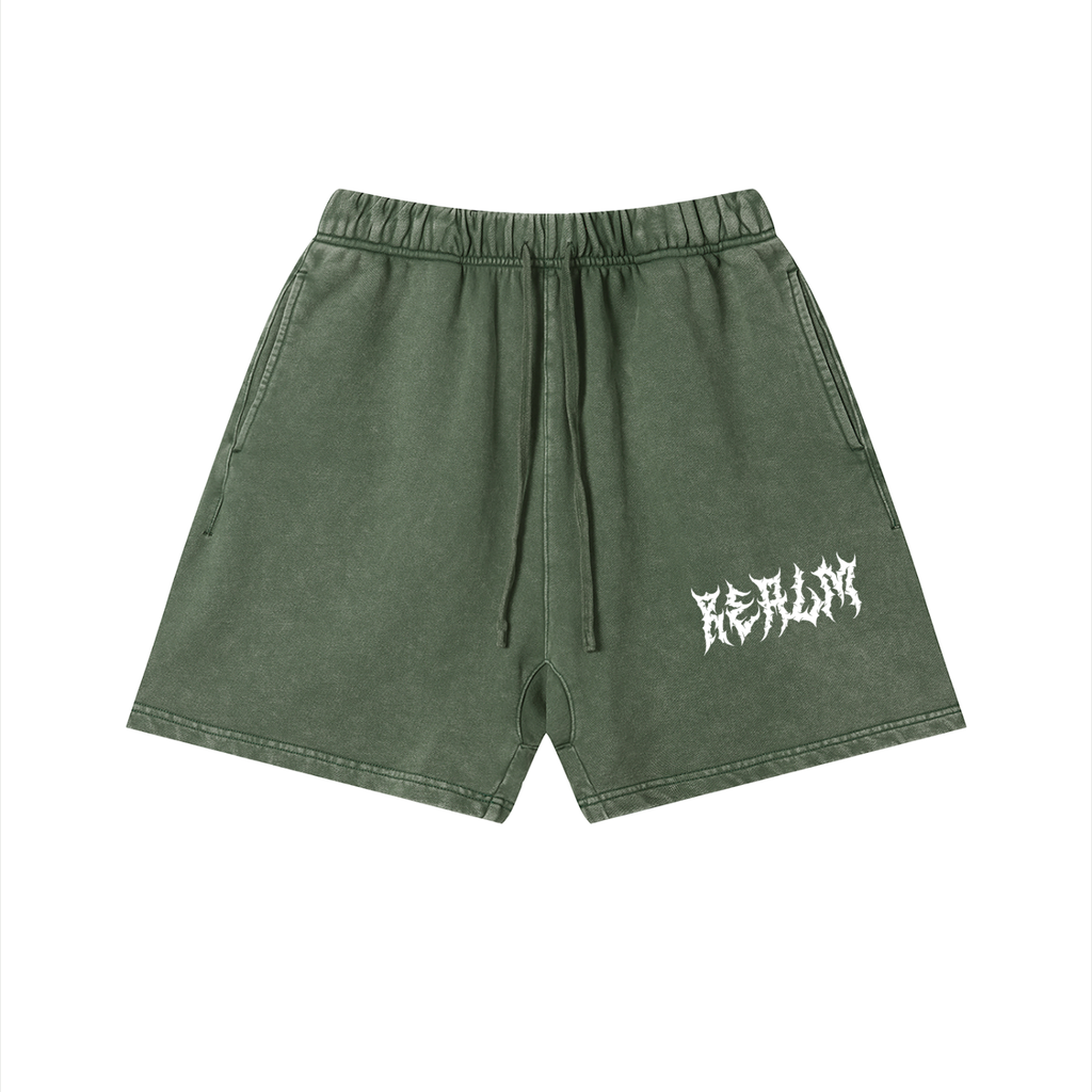 Vintage Washed Cotton Shorts