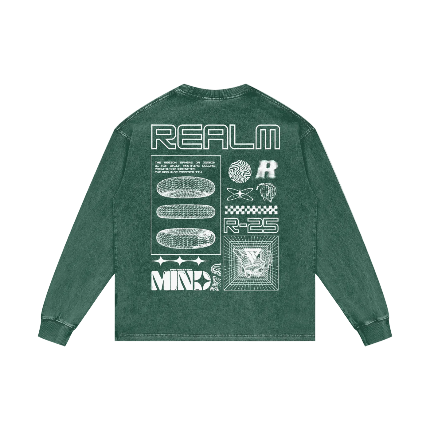 R-25 Oversized Graphic Long Sleeve