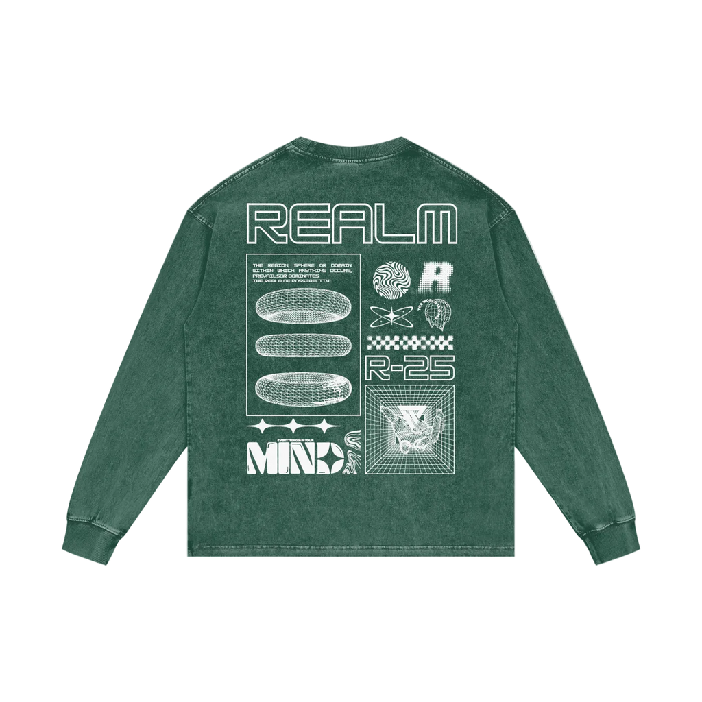 R-25 Oversized Graphic Long Sleeve