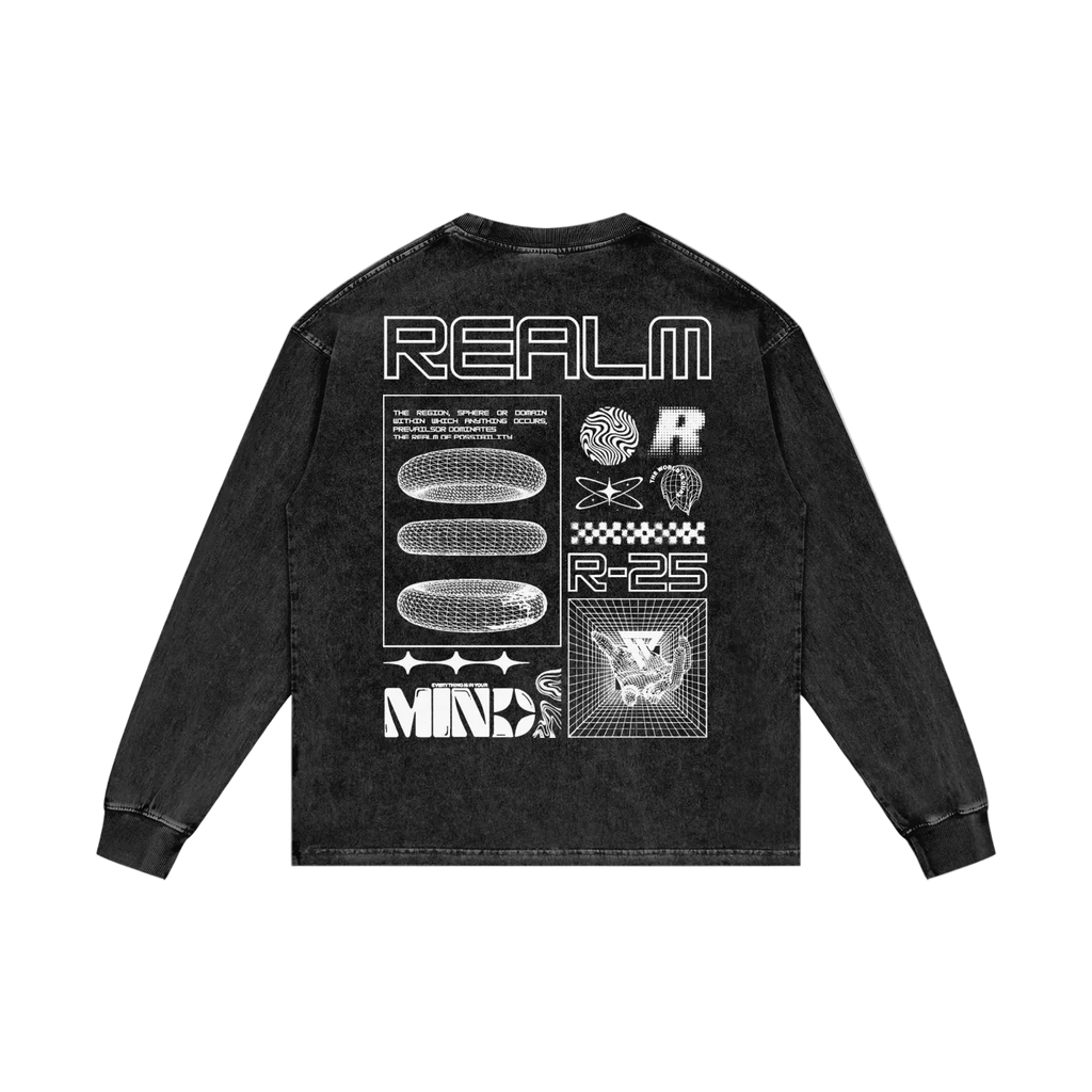 R-25 Oversized Graphic Long Sleeve