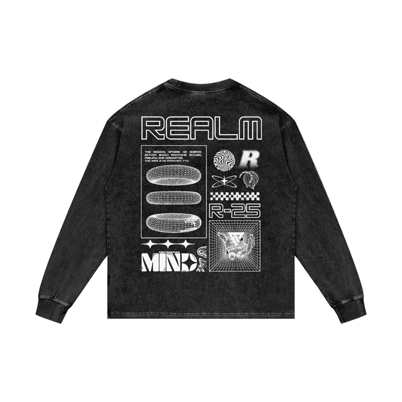 R-25 Oversized Graphic Long Sleeve