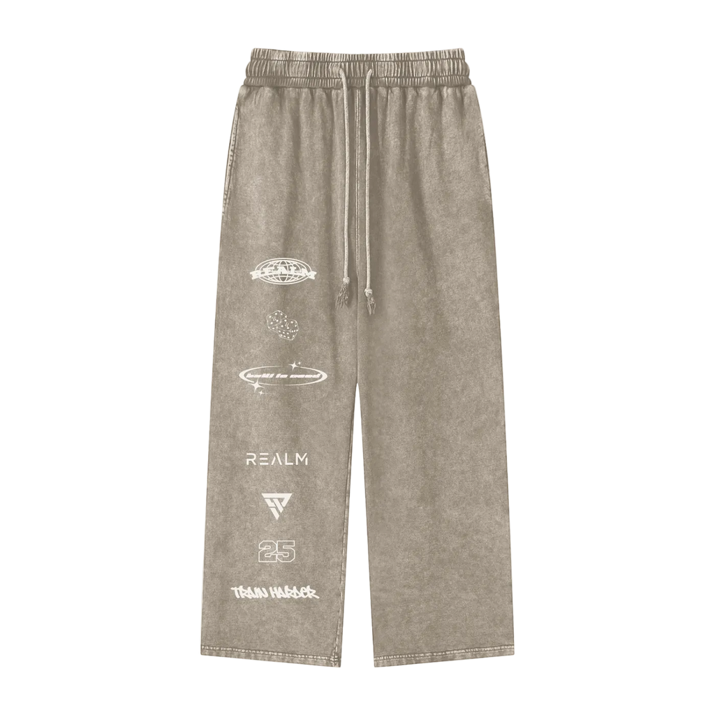 Realm Graphic Straight Leg Sweatpants