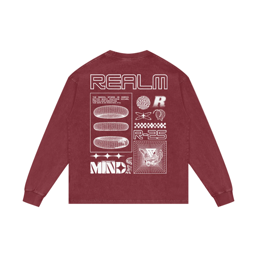 R-25 Oversized Graphic Long Sleeve