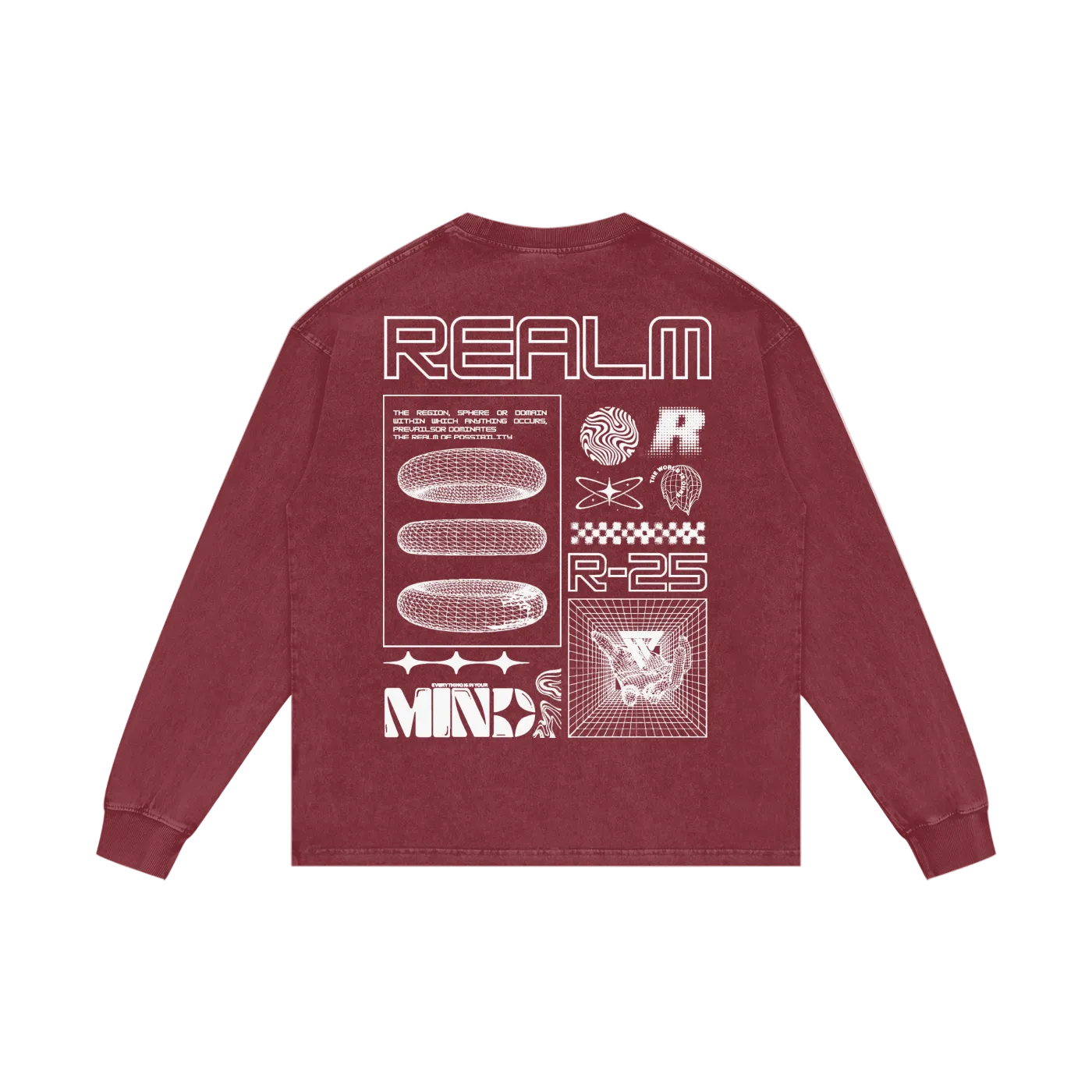 R-25 Oversized Graphic Long Sleeve