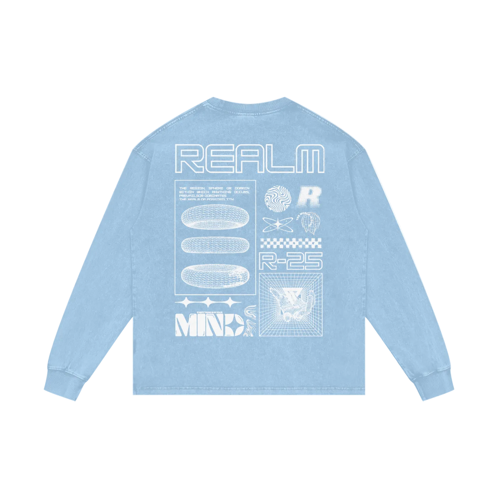 R-25 Oversized Graphic Long Sleeve
