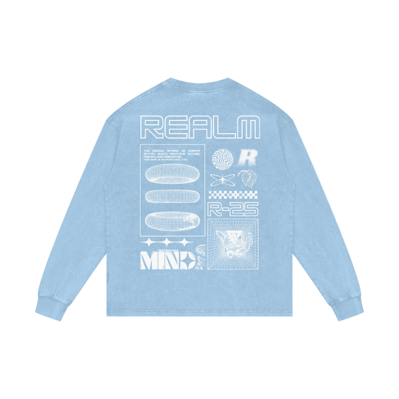 R-25 Oversized Graphic Long Sleeve