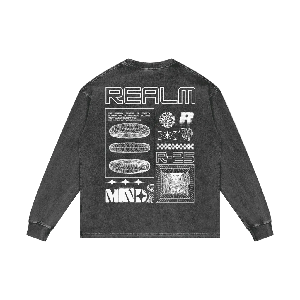 R-25 Oversized Graphic Long Sleeve