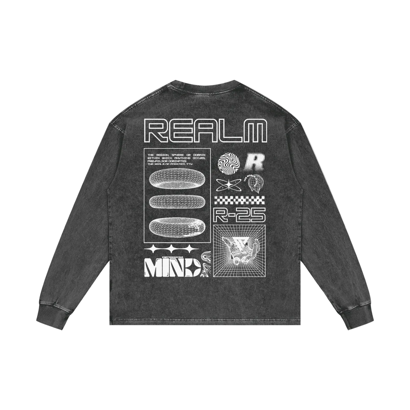 R-25 Oversized Graphic Long Sleeve