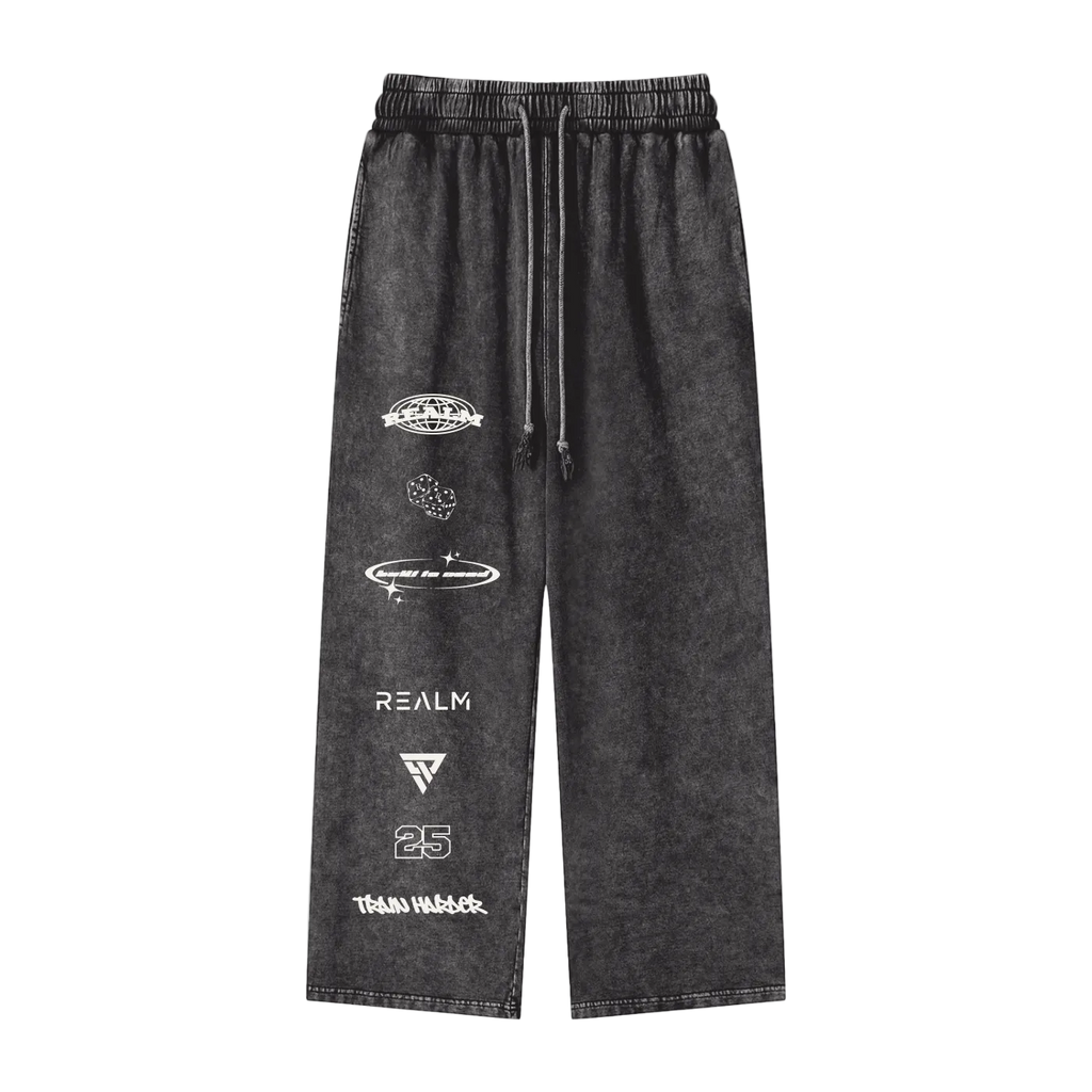 Realm Graphic Straight Leg Sweatpants