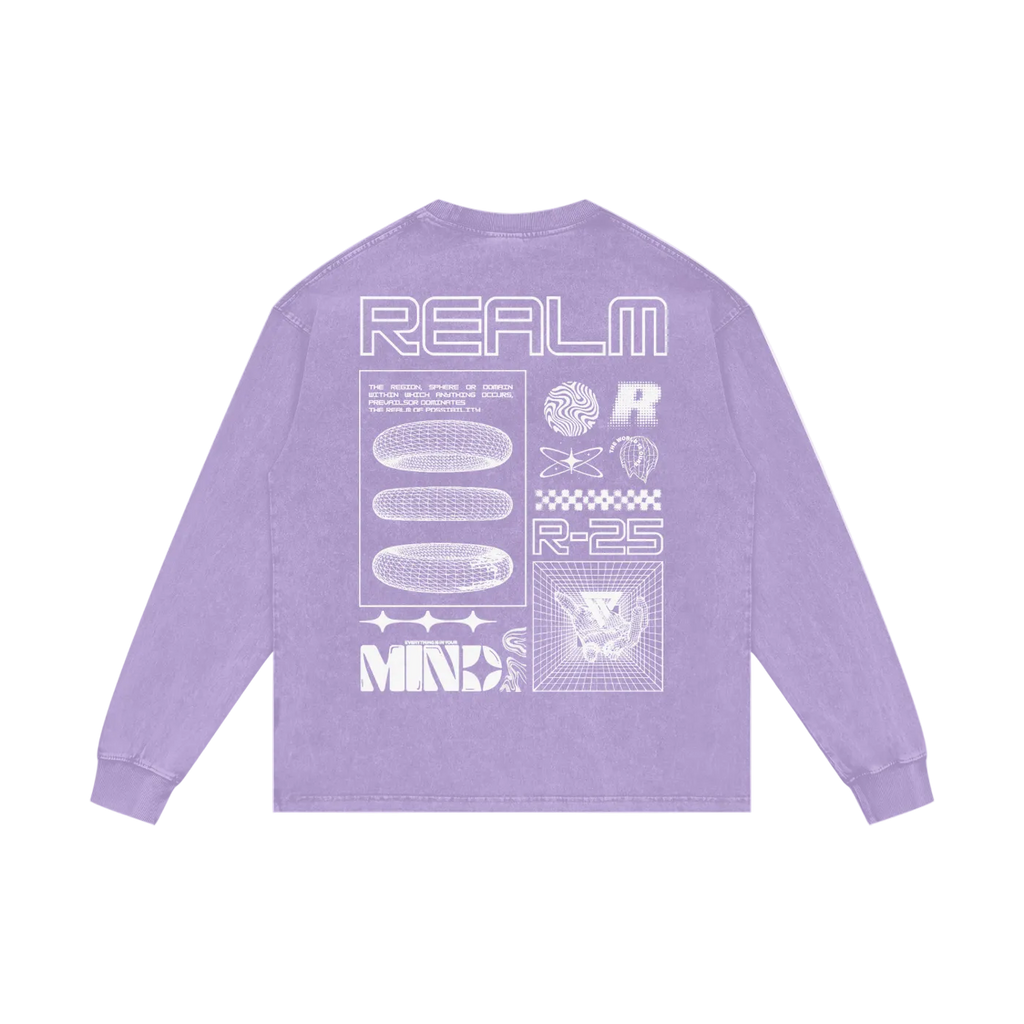 R-25 Oversized Graphic Long Sleeve