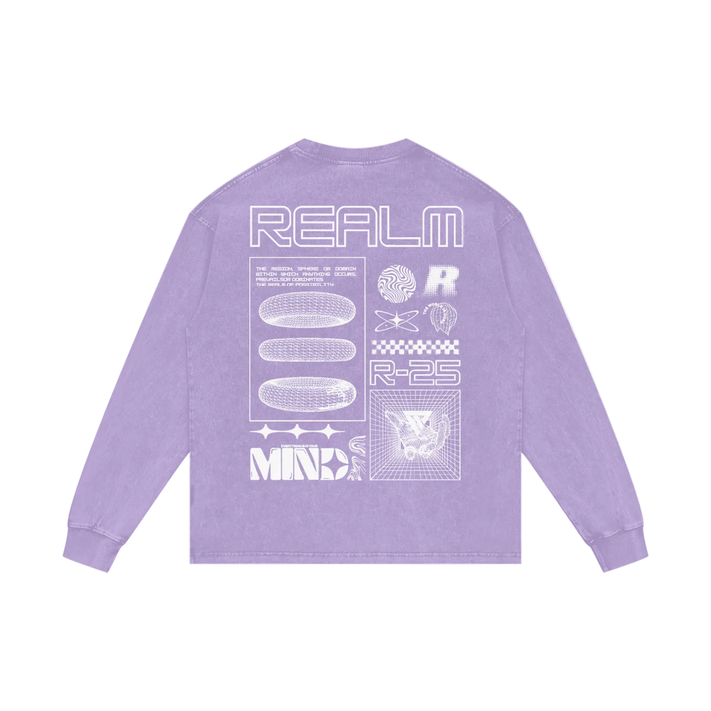 R-25 Oversized Graphic Long Sleeve