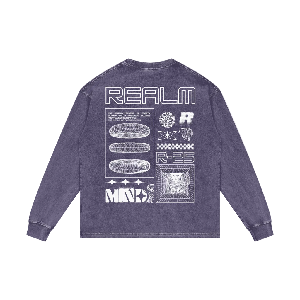 R-25 Oversized Graphic Long Sleeve