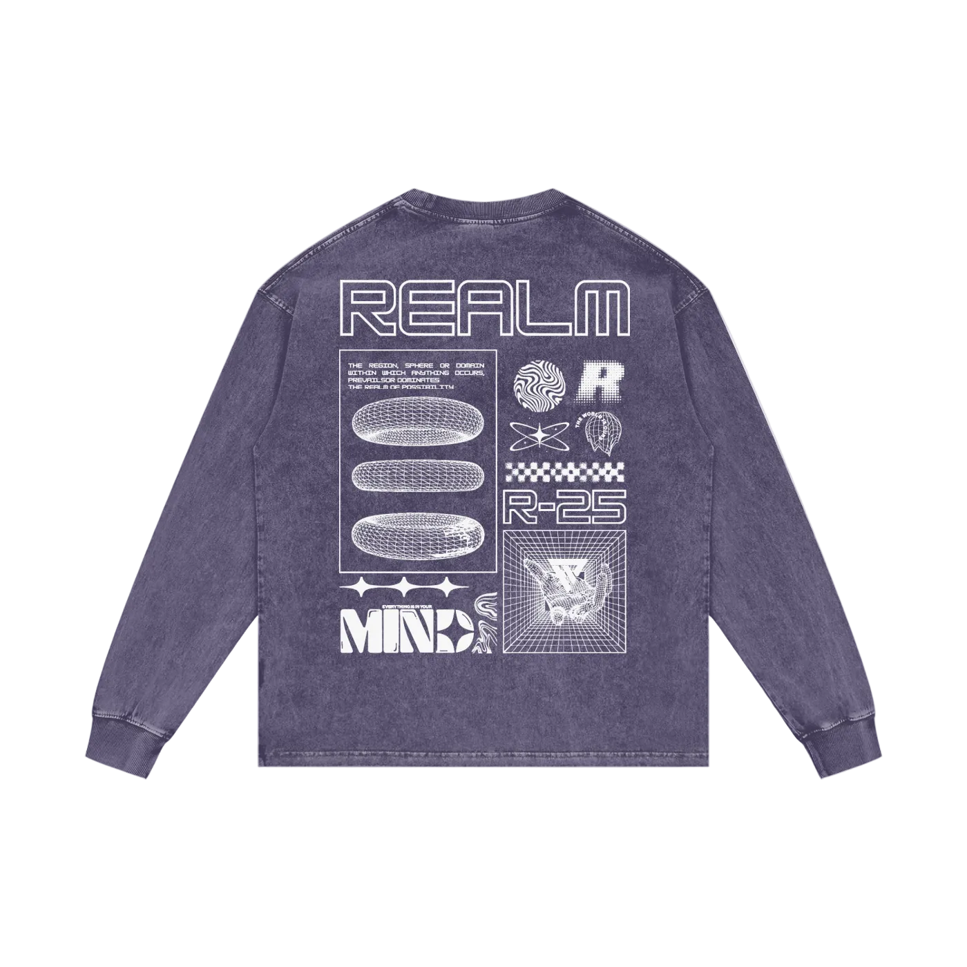 R-25 Oversized Graphic Long Sleeve