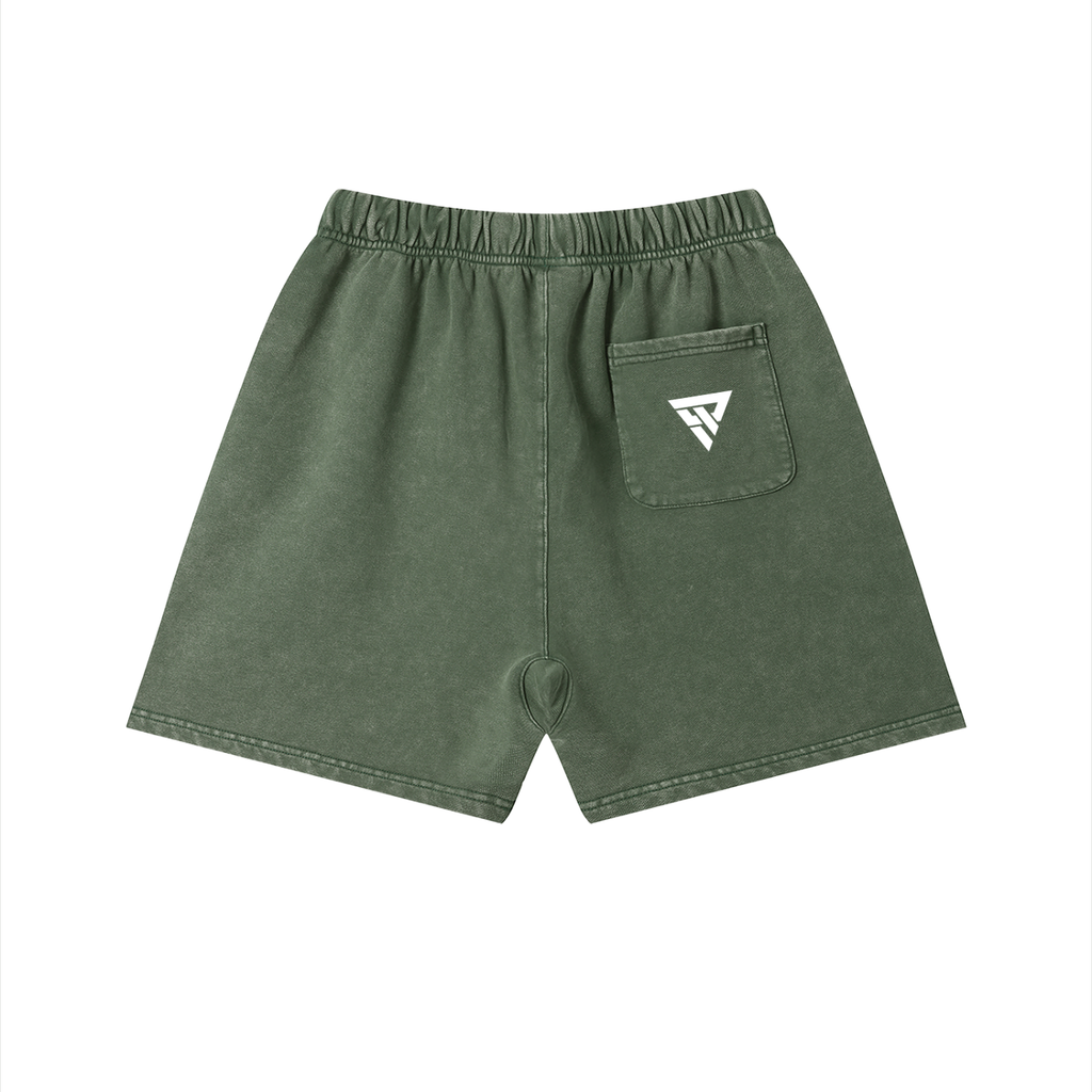 Vintage Washed Cotton Shorts